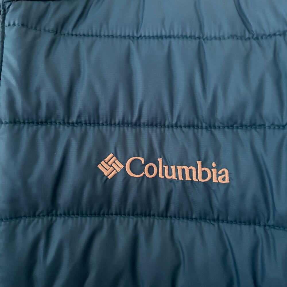 Columbia Sportwear Powder Lite Hooded Jacket Blue Quilted #1896741 Size Medium - Picture 4 of 8